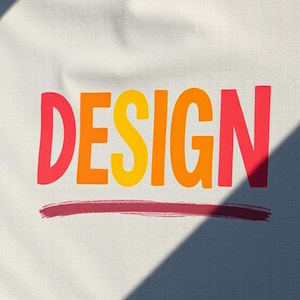 Printed fabric sample with custom design for outdoor awning