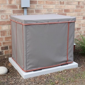 Custom-sewn waterproof cover for outdoor equipment